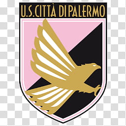 Team Logos, yellow eagle and pink and black shield logo transparent background PNG clipart