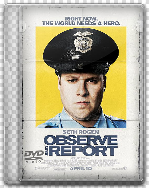 DVD movies icon, Observe & Report, Observe and Report DVD case transparent background PNG clipart