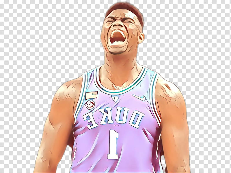 Mouth, Zion Williamson, Basketball Player, Nba, Sport, Tshirt, Sports, Outerwear transparent background PNG clipart