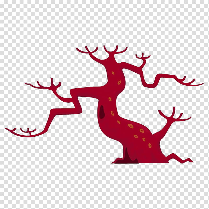 blue and white deer illustration, branch gecko tree sticker plant transparent background PNG clipart