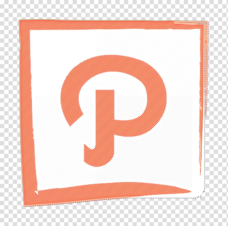 media icon pinterest icon social icon, Orange, Text, Number, Line, Logo, Material Property, Symbol transparent background PNG clipart