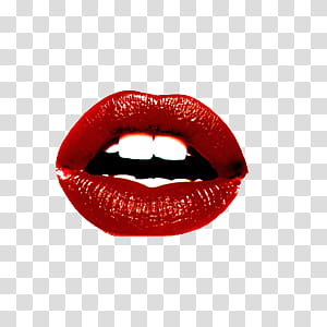 Labios y lentes, lips with red lipsticks transparent background PNG clipart