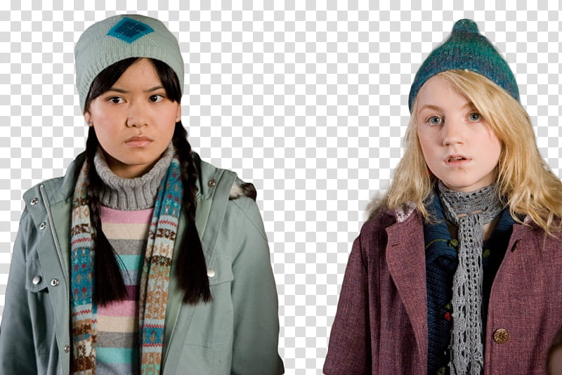 K Watchers Part Two, two woman wearing jacket and beanie hat art transparent background PNG clipart