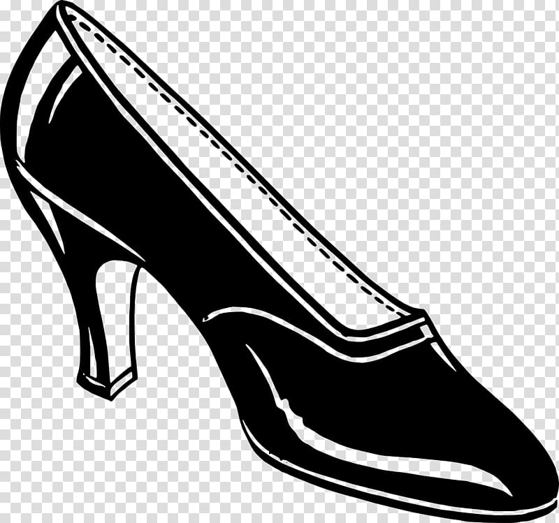 Black White M Footwear, Black White M, Shoe, Walking, Line, Hardware Pumps, High Heels, Basic Pump transparent background PNG clipart