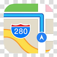 iOS  Icons, Maps transparent background PNG clipart