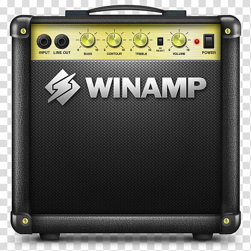 Amplifier Music Player Icons, , black Winamp guitar amplifier transparent background PNG clipart