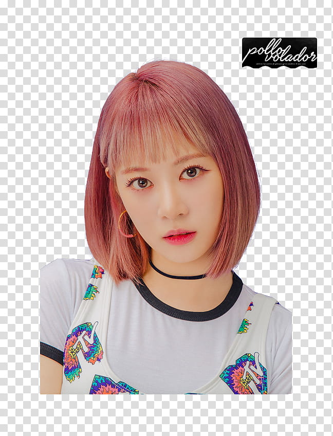 Cherry Bullet LOADING Concept, woman wearing white and black top screenshot transparent background PNG clipart