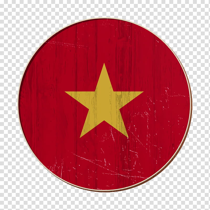 Countrys Flags icon Vietnam icon, Red, Plate, Circle, Tableware, Symbol transparent background PNG clipart