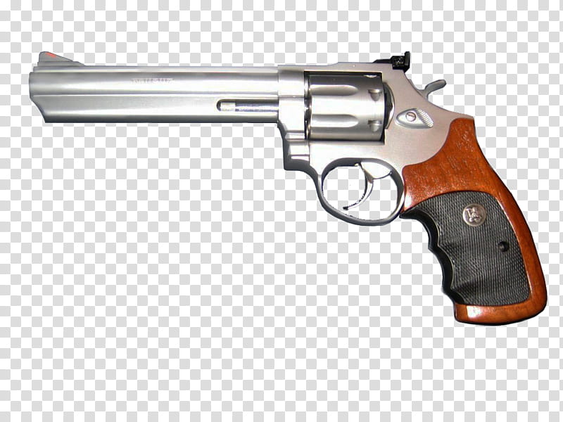 Gimp Handguns, silver revolver transparent background PNG clipart