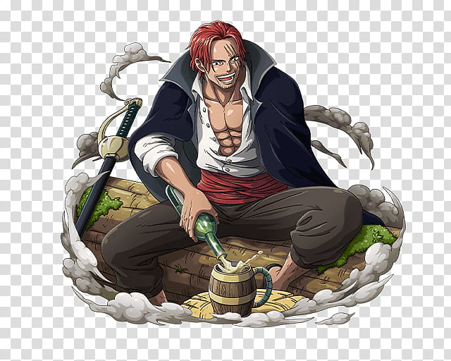 Akagami Shanks One of Four Yonko transparent background PNG clipart