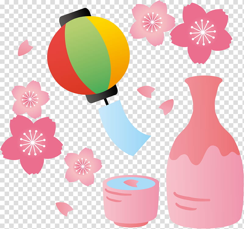 Cherry Blossom, Hanami, Sake, Tokyo, Tokkuri, Rice, Choko, Spring transparent background PNG clipart