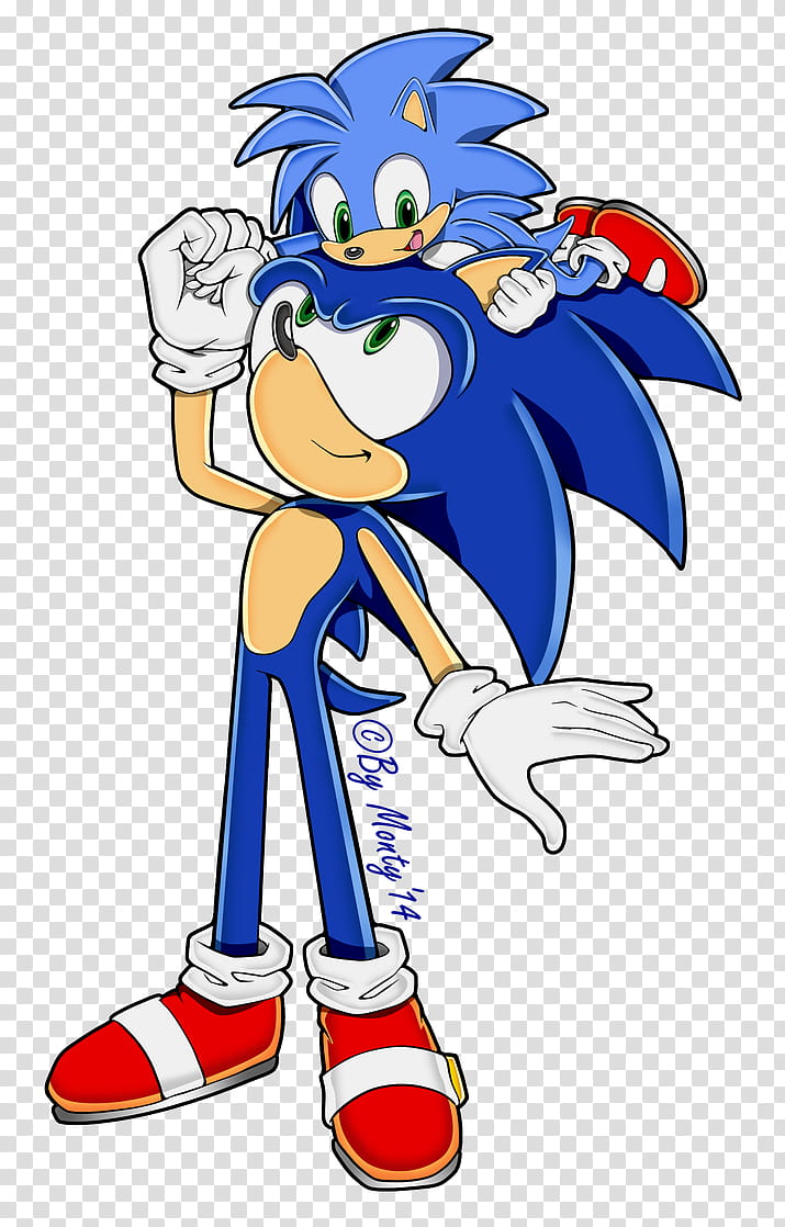 Sonic and Monty SA transparent background PNG clipart