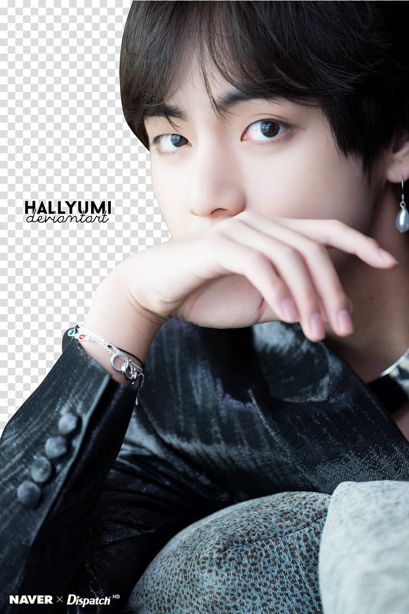 Taehyung BBMAs , women's black top transparent background PNG clipart