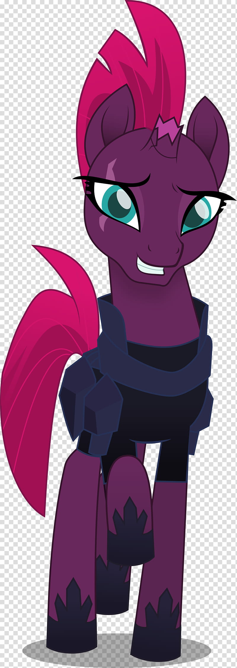 MLP Movie Tempest Shadow, purple My Little Pony unicorn toy transparent background PNG clipart