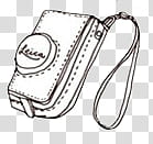 illustration of DSLR camera bag transparent background PNG clipart