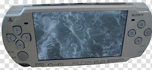 Grunge Devices s, gray Sony PSP turned on transparent background PNG clipart