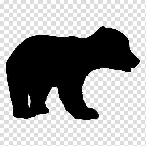 Bear, Silhouette, Logo, Black, Grizzly Bear, Brown Bear, Animal Figure, American Black Bear transparent background PNG clipart