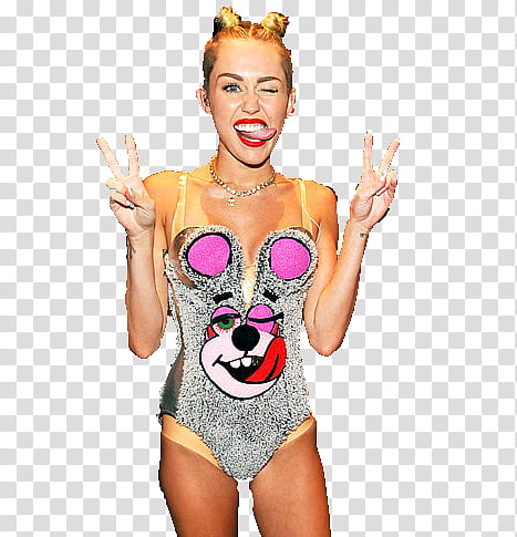 Miley Cyrus en los VMA transparent background PNG clipart