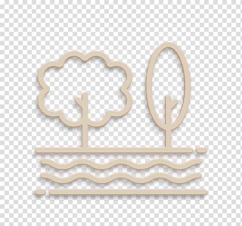River icon Forest icon Nature icon, Beige, Place Card Holder, Label, Icing, Rectangle transparent background PNG clipart