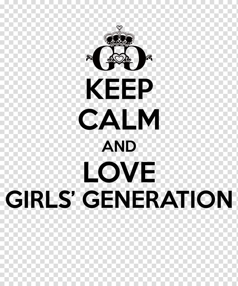 Keep Calm and Love SNSD transparent background PNG clipart