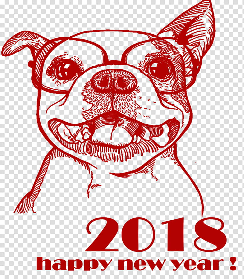 Chinese New Year Red, Dog, Chinese Zodiac, Goat, Papercutting, Chinese Calendar, Monkey, 2018 transparent background PNG clipart