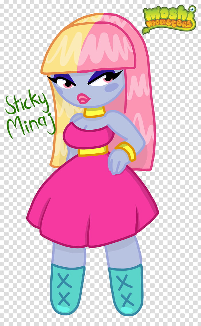 Moshi Monsters: Sticky Minaj transparent background PNG clipart