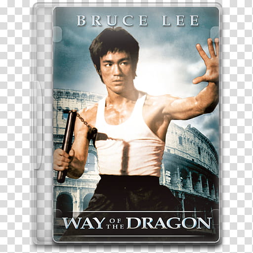 Movie Icon Mega , Way of the Dragon, closed Bruce Lee Way of the Dragon DVD case transparent background PNG clipart