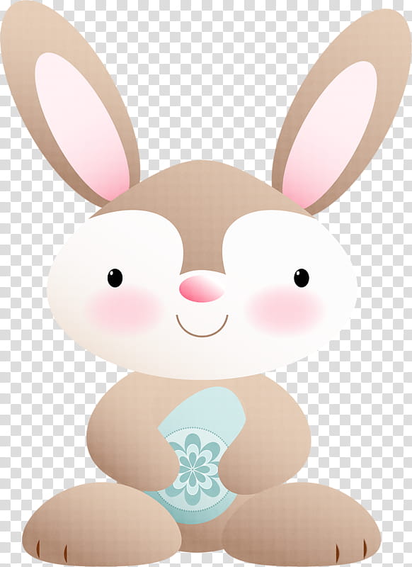 Easter Bunny, Rabbit, Hare, Animal, Cartoon, Festival, Drawing, Grey transparent background PNG clipart
