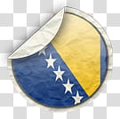 world flags, Bosnia and Herzegovina icon transparent background PNG clipart