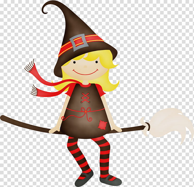 Christmas elf, Watercolor, Paint, Wet Ink, Cartoon, Christmas , Fictional Character, Witch Hat transparent background PNG clipart