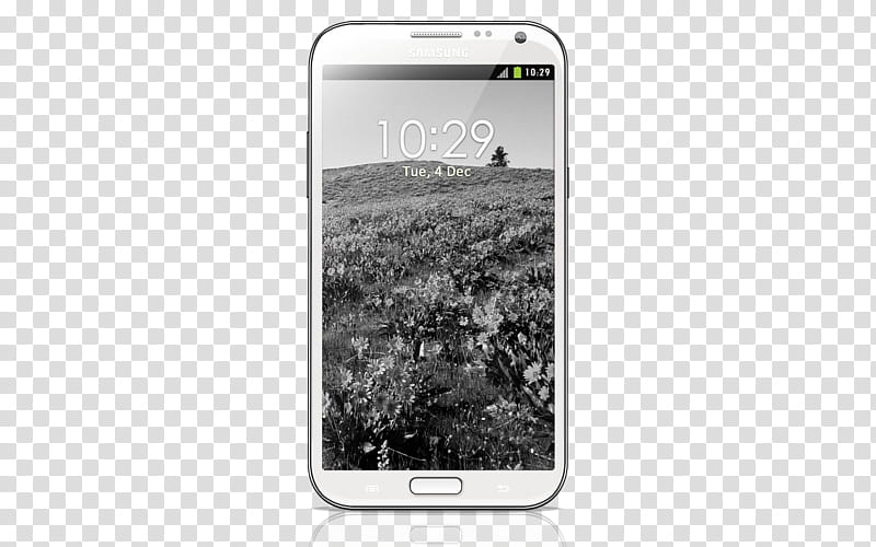 Galaxy Note II PSD, white Samsung Android smartphone transparent background PNG clipart