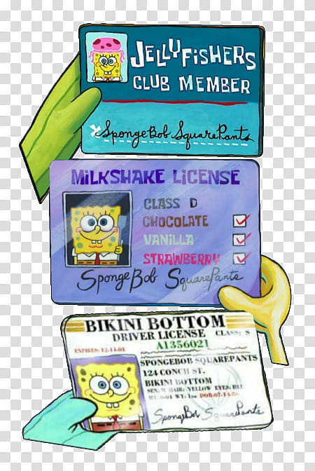 The Super or hottie, Spongebob Squarepants identification card transparent background PNG clipart