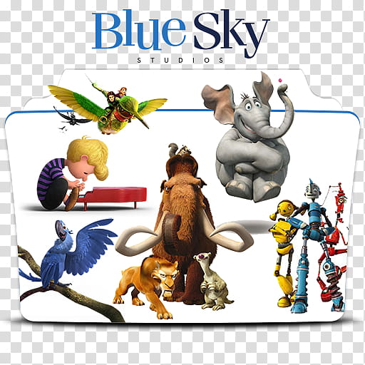 Blue Sky Studio Icon Folder Collection, Blue Sky Studios Movie Collection Icon Folder v transparent background PNG clipart