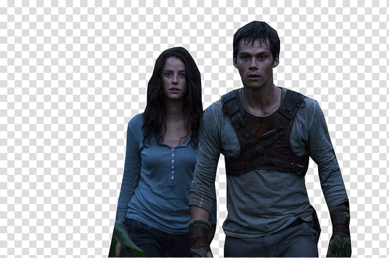 The Maze Runner, Dylan O'Brien and Kaya Scodelario transparent background PNG clipart