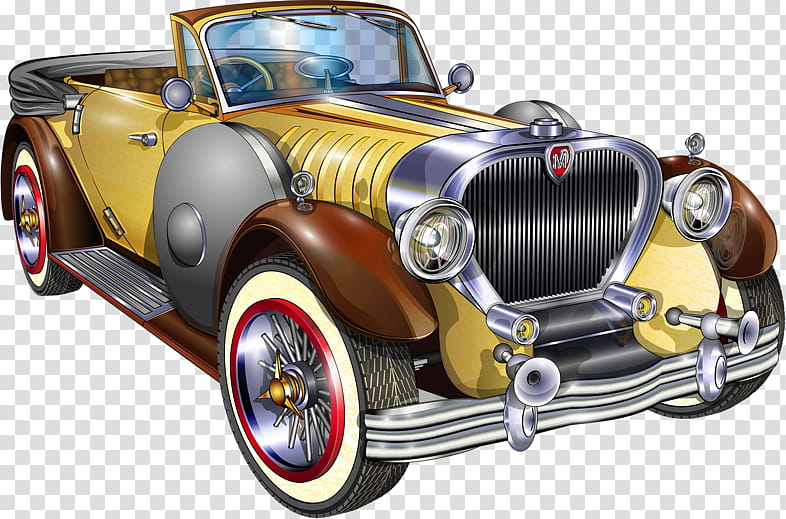 Classic Car, Drawing, Painting, Poster, Antique Car, Vintage Car, Vehicle, Hot Rod transparent background PNG clipart