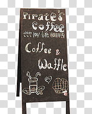 , Pirates Coffee signage transparent background PNG clipart