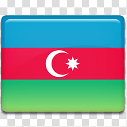 All in One Country Flag Icon, Azerbaijan-Flag- transparent background PNG clipart