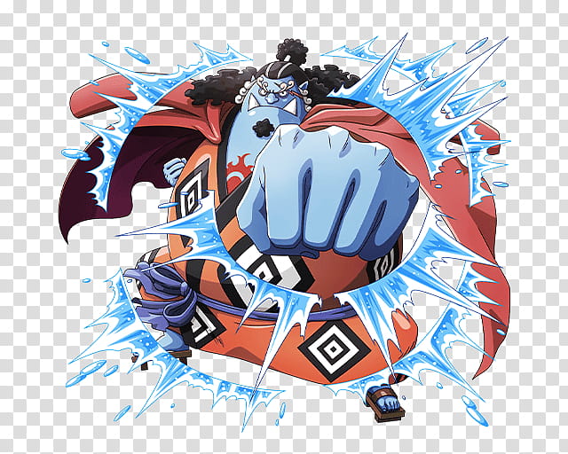Jinbe Knight of the Sea, blue and red character illustration transparent background PNG clipart