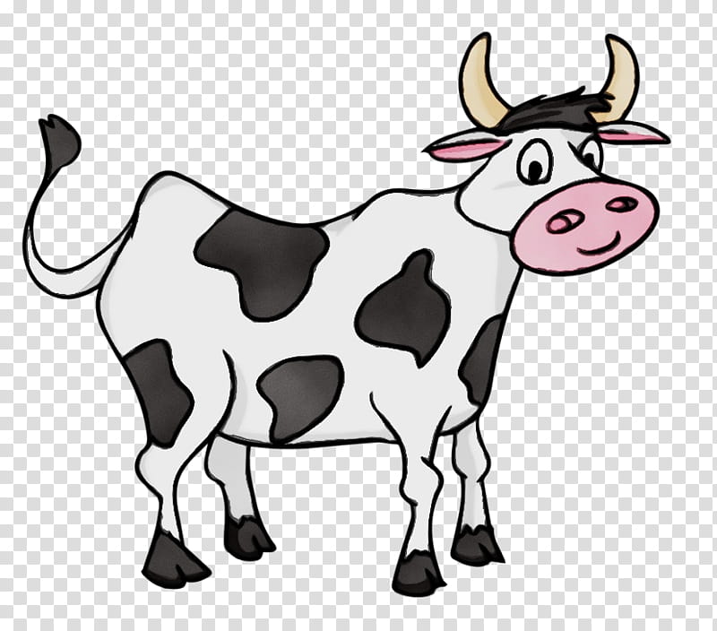 White Park cattle Transparency Taurine cattle Live, Watercolor, Paint, Wet Ink, Live, Cartoon, Beef Cattle, Dairy Farming transparent background PNG clipart
