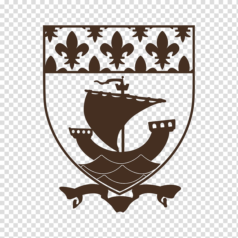 City Logo, Paris, Coat Of Arms Of Paris, Heraldry, Visual Arts, Sticker, Emblem, Black And White transparent background PNG clipart