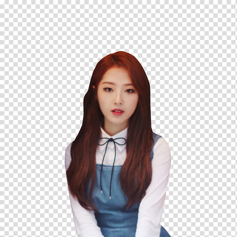 LOONA   LOVE LIVE, woman wearing white collared top transparent background PNG clipart