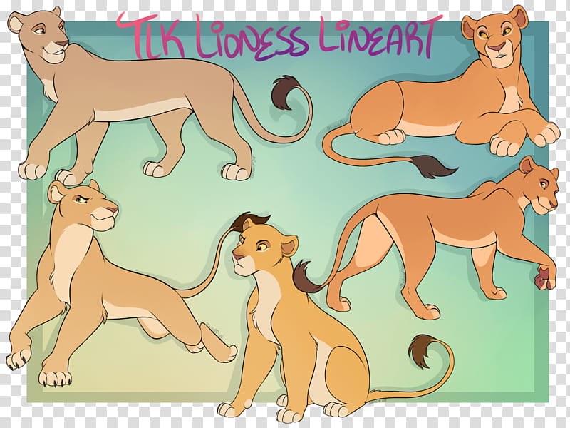 TLK Lioness Lines PU, brown lioness transparent background PNG clipart