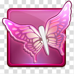 Iconos BHR , {BeHappyRawr} (), pink butterfly art transparent background PNG clipart