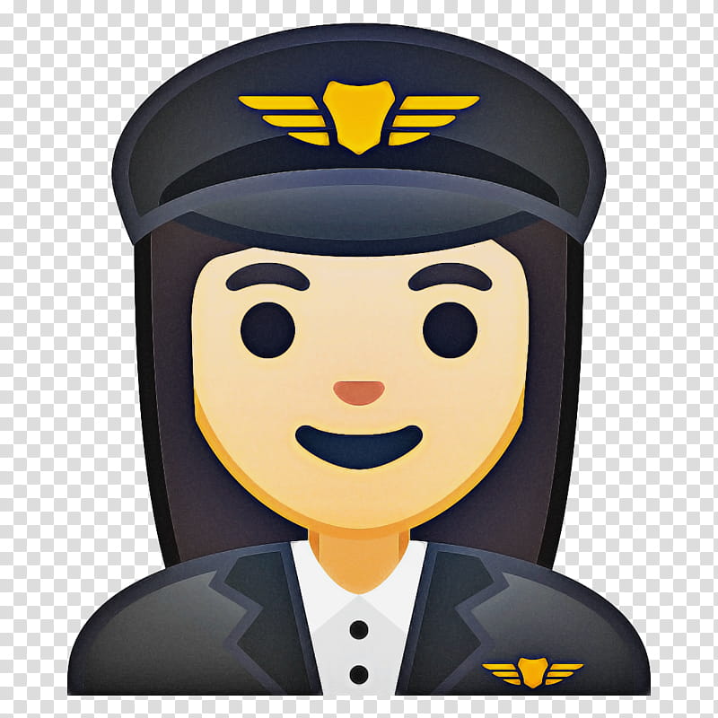 Smile Emoji, Aircraft Pilot, Human Skin Color, Zerowidth Joiner, Light Skin, Woman, Profession, Noto Fonts transparent background PNG clipart