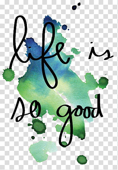 life is so good text transparent background PNG clipart