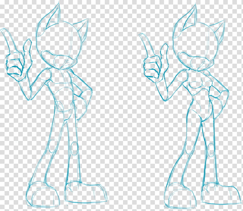 Sonic Style Basic Bases, two characters illustration transparent background PNG clipart