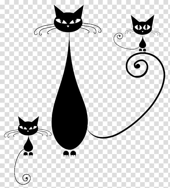 Dogs, Cat, Black Cat, Silhouette, Drawing, Poster, Cats Dogs, Small To Mediumsized Cats transparent background PNG clipart