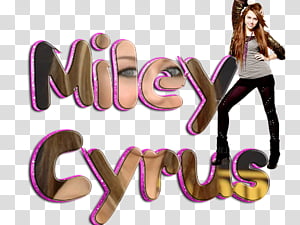 miley cyrus texto transparent background PNG clipart thumbnail