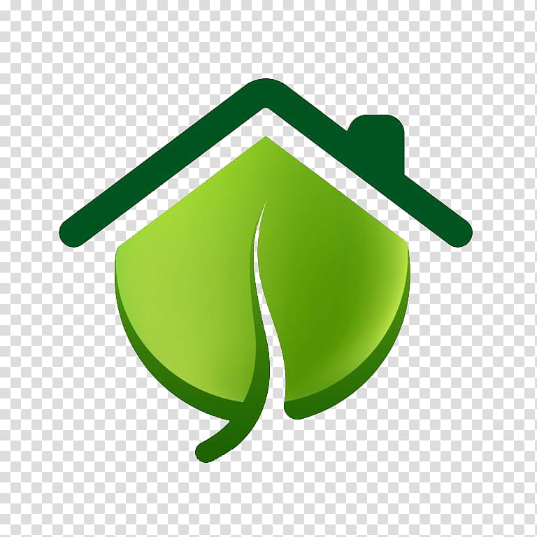 Logo House Building Home construction Sustainable architecture, Green Home, Green Building, Home Inspection, Leaf, Symbol, Plant transparent background PNG clipart