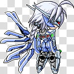 v-, Blazblue, blue and gray android anime character transparent background PNG clipart